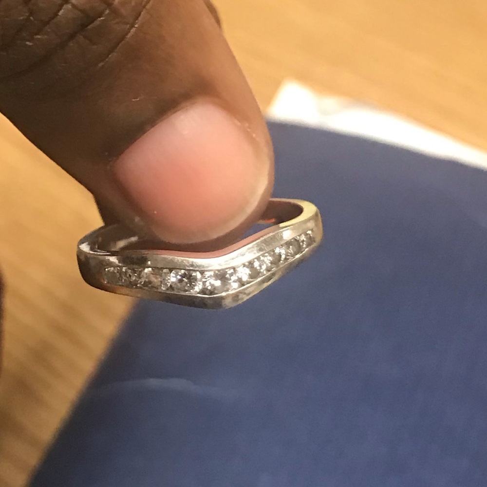 White Gold diamond ring.
